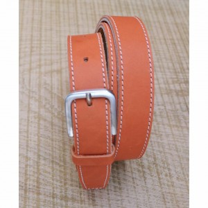 CEINTURE CUIR ORANGE | L'élégante